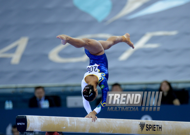 Bakıda idman gimnastikası üzrə Dünya Kuboku yarışlarının ikinci günü start götürüb. Azərbaycan, 20 fevral, 2016